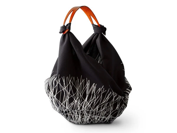 Baumwolltasche Furoshiki Tsuru, Indigo, 100 Cm 13 Baumwolltasche Furoshiki Tsuru, Indigo, 100 Cm – Bild 11