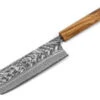 Damastmesser Nakiri 165 SG2, 63 Lagen, Olive -EisenKunst Verkäufe damastmesser bunka 170 yoshimi kato kurosome 30 lagen 1