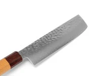 Damastmesser Nakiri 160, VG-10, Hammerschlag 5 Damastmesser Nakiri 160, VG-10, Hammerschlag – Bild 3