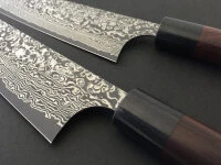 Damastmesser Santoku 165, Yoshimi Kato Kurosome, 30 Lagen 5 Damastmesser Santoku 165, Yoshimi Kato Kurosome, 30 Lagen – Bild 3