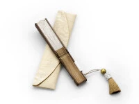 Handfächer Eien, Beige 7 Handfächer Eien, Beige – Bild 5