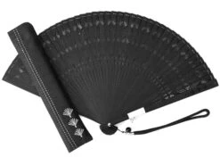 Handfächer Kuroi Taki, Schwarz -EisenKunst Verkäufe handfaecher kuroi taki schwarz 1