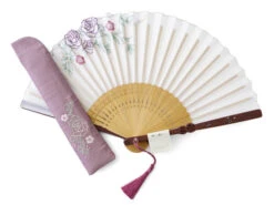 Handfächer Rozugade, Weiß -EisenKunst Verkäufe handfaecher rozugade weiss 1