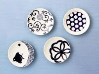 Japanischer Teller Mamezara, Shou Chiku Bai, Ø 10,8 Cm 6 Japanischer Teller Mamezara, Shou Chiku Bai, Ø 10,8 Cm – Bild 4