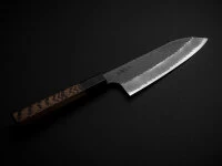 SPG2 Kuroshiage Tsuchime Santoku 180mm, Wenge Handle 9 SPG2 Kuroshiage Tsuchime Santoku 180mm, Wenge Handle – Bild 7