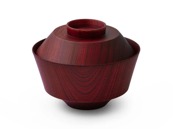 Suppenschale Mit Deckel Hashi Han, Urushi Rot 12 Suppenschale Mit Deckel Hashi Han, Urushi Rot – Bild 10