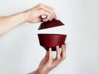 Suppenschale Mit Deckel Hashi Han, Urushi Rot 10 Suppenschale Mit Deckel Hashi Han, Urushi Rot – Bild 8