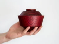 Suppenschale Mit Deckel Hashi Han, Urushi Rot 11 Suppenschale Mit Deckel Hashi Han, Urushi Rot – Bild 9