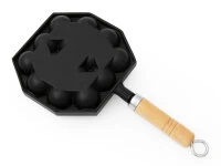 Takoyaki Pfanne 14, Holzgriff, IWACHU 6 Takoyaki Pfanne 14, Holzgriff, IWACHU – Bild 4