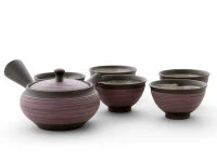 Teeservice Kurohira Murasakisujime, 6-teilig 4 Teeservice Kurohira Murasakisujime, 6-teilig – Bild 2