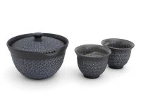 Teeservice Shiboridashi Nanban Mishimazume, 3-teilig 3 Teeservice Shiboridashi Nanban Mishimazume, 3-teilig