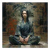 Wandbild Zazen #3, Japanische Meditation, Farbig, 1:1 -EisenKunst Verkäufe wandbild zazen 3 japanische meditation farbig 1 1 17